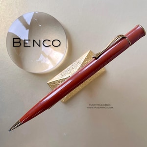 Benco Danish  Coral Red -Vintage  pencil -EXCELLENT writing condition