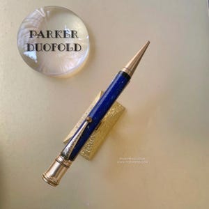PARKER Duofold  Senior-  rare flat top pencil  -blue Lapislazzuli  - excellent  condition