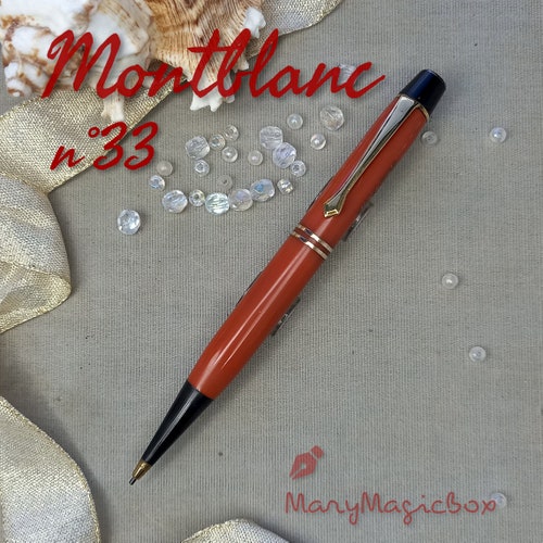 MONTBLANC 33 Danish Coral Red shops -Vintage pencil- 1936 -EXCELLENT writing condition