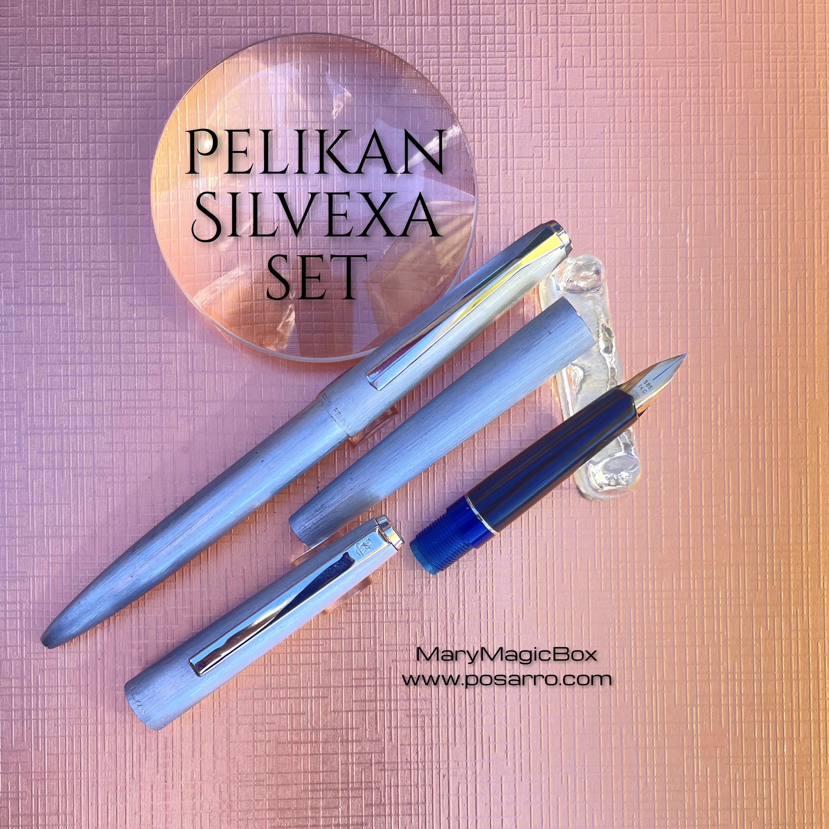 PELIKAN Silvexa Set -P28 Fountain Pen + R28 Ballpoint
