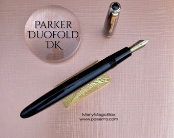 PARKER Duofold Danish Vintage fountain pen - original gold nib EF - year 1950 excellent conditions