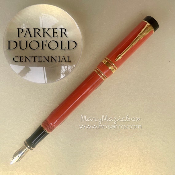 Parker Duofold Centennial Vintage Fountain Pen Coral Red Original