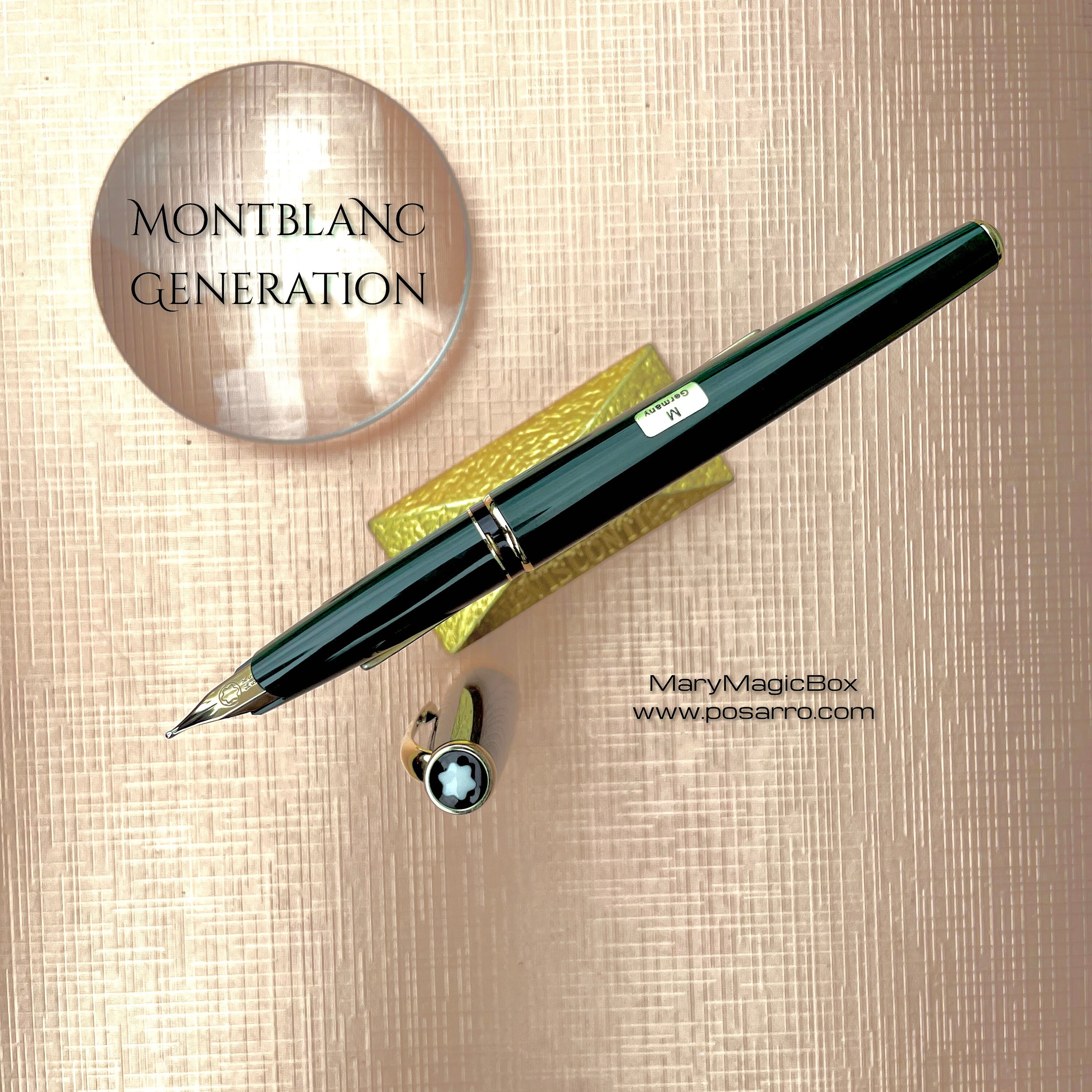 MONTBLANC Generation Green Fountain Pen Vintage 70'ties Gold MONTBLANC Generation Green Fountain Pen Vintage 70'ties Gold