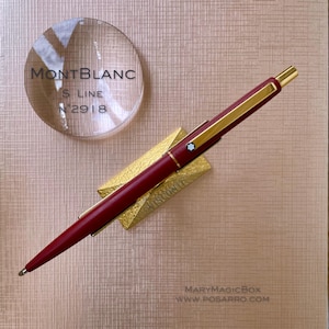 Montblanc S Line rare  ballpoint burgundy red Vintage-Excellent condition