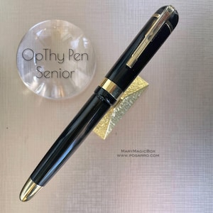Vintage OpThy-Pen BHR Senior Größe seltener Füllfederhalter 1930 Art Deco Original 14 K Goldfeder EF – Ausgezeichneter Zustand