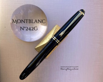 MONTBLANC 242G vintage fountain pen 14k gold nib OBB in excellent condition