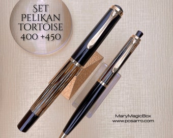 Pelikan 140-Vintage Fountain pen black cap and green Pelikan 140-Vintage Fountain pen black cap and green