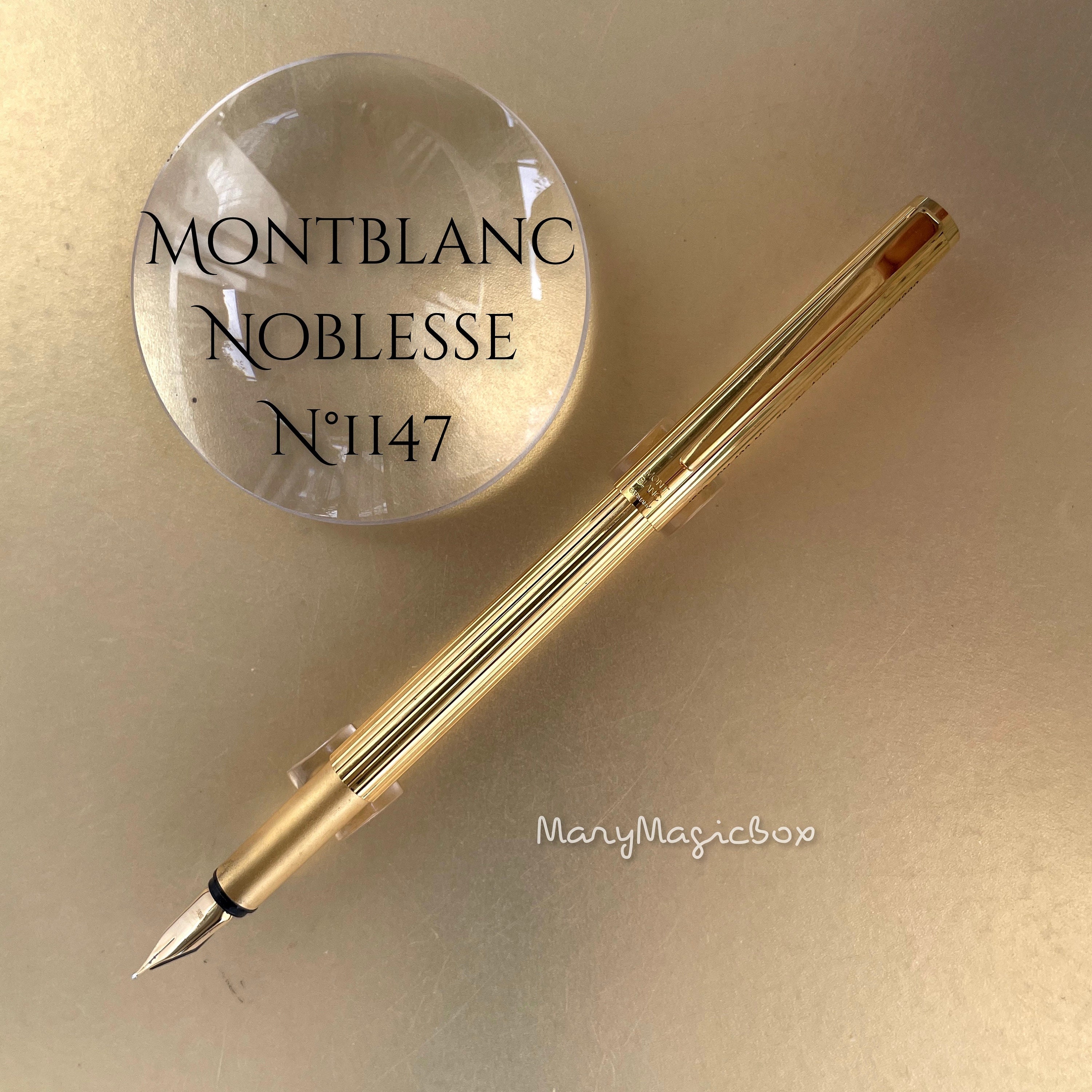 Montblanc Noblesse Oblige Montblanc Golden Pen Vintage Montblanc