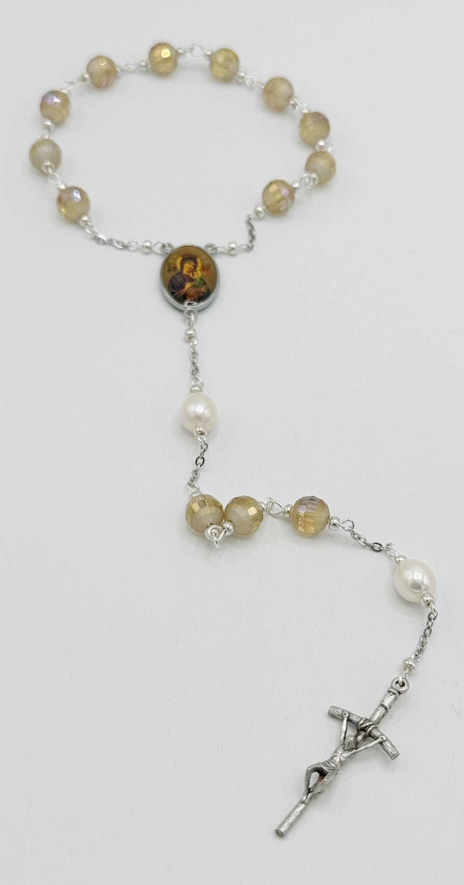 Our Lady of Perpetual Help 15 Bead Chaplet Catholic Marian Devotion ...