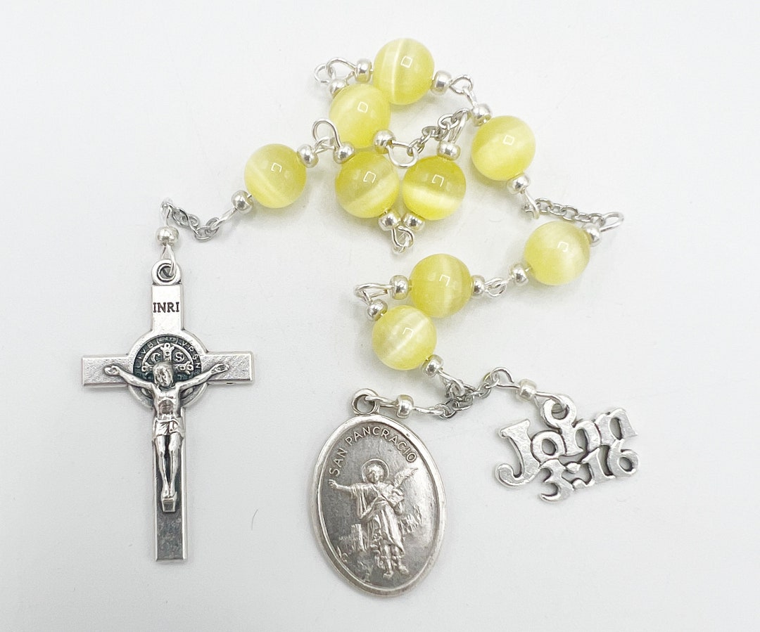 Roman Chaplets Saint Pancras NINER Chaplet Novena Catholic Gift Shop Holy Communion ...