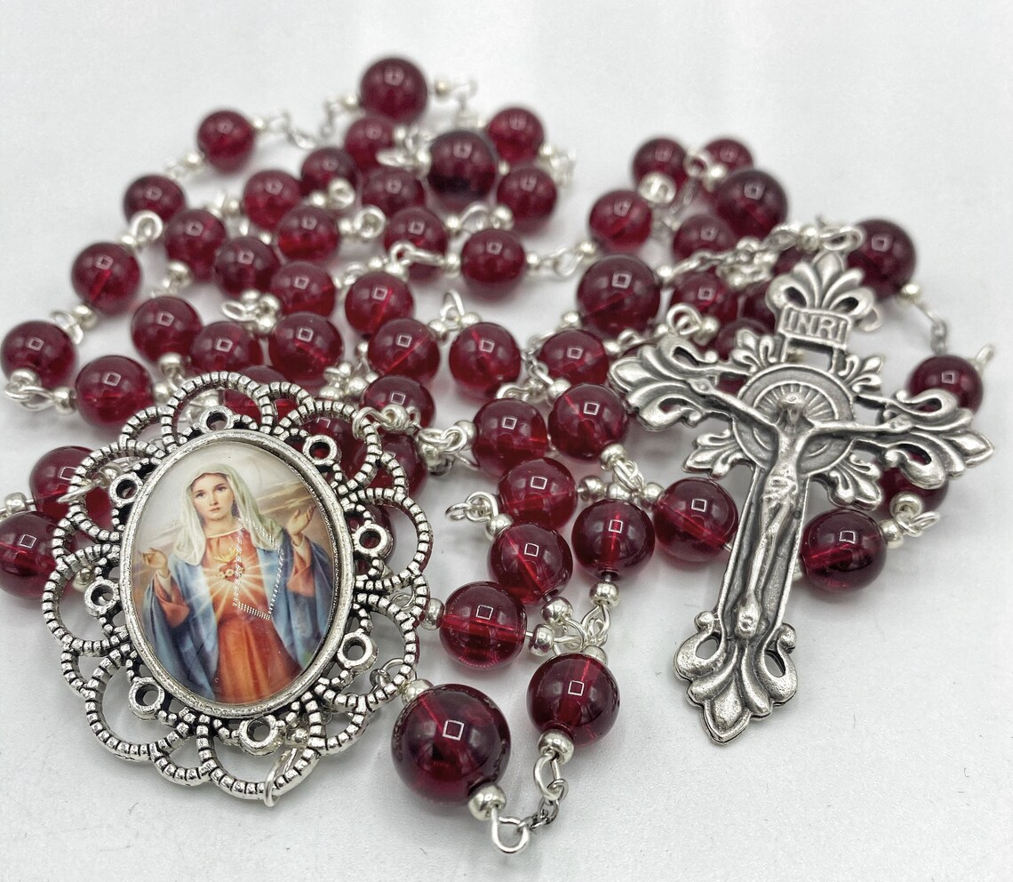 Immaculate Heart of Mary Full Decade Rosary Catholic Sacred Heart ...