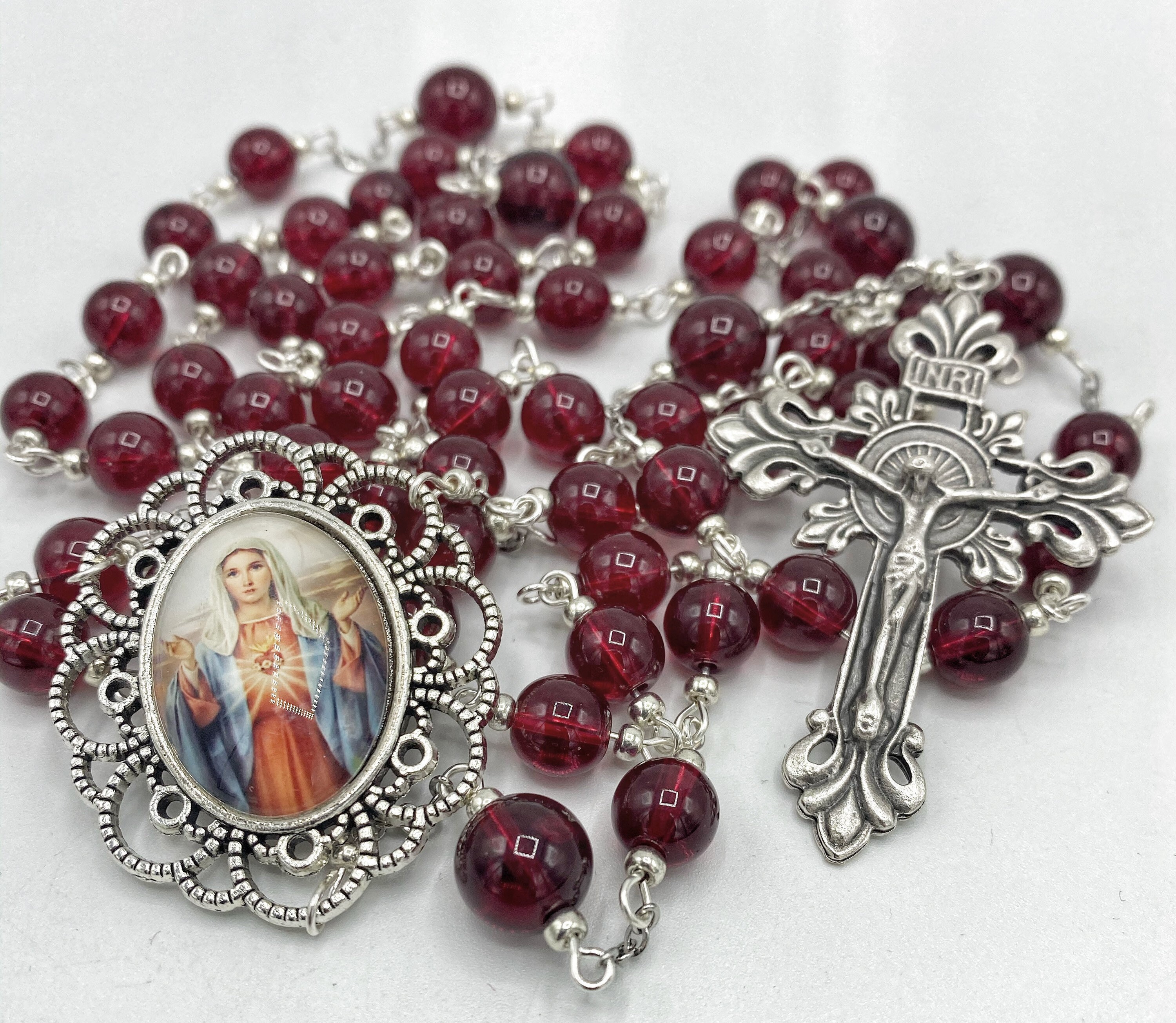 Immaculate Heart of Mary Full Decade Rosary Catholic Sacred Heart ...