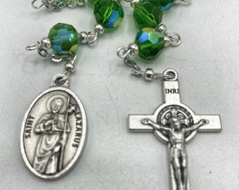 St Lazarus the Poor Man The Beggar Niner Chaplet Catholic Sacrament Devotion Eucharist Adoration 4 Days Dead Prayer Beads Chaplets for Sale