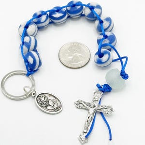 Our Lady of Lourdes Single Decade Rosary Palm Pocket Tenner Catholic ...