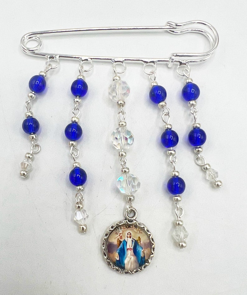 Broche Religieuse Notre Dame De Lourdes - Bijou De Dévotion D'occasion