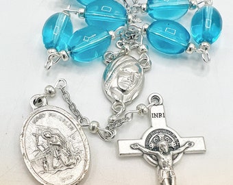 Saints Mary Magdalene and Martha Looped NINER Chaplet Catholic Devotion Eucharist Adoration Seven Sacraments Sacred Heart Sisters of Lazarus