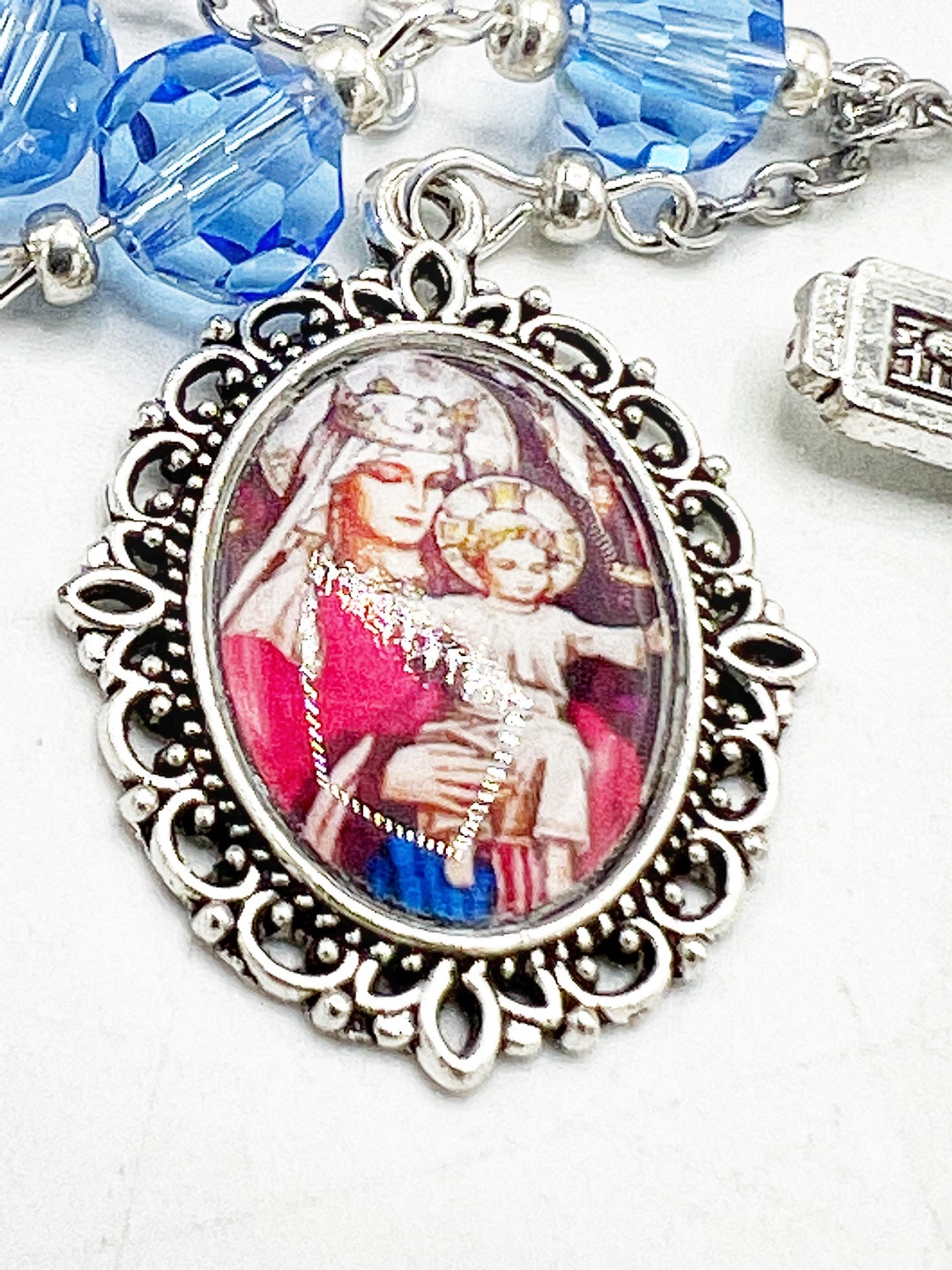 Our Lady of Atonement Palm Rosary Catholic Marian Devotion Mariology ...