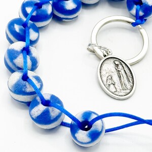 Our Lady of Lourdes Single Decade Rosary Palm Pocket Tenner Catholic ...