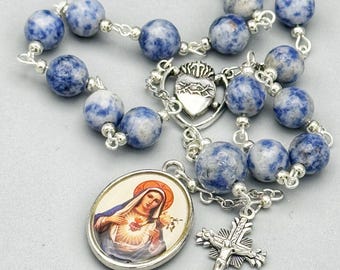 Our Lady of the Sacred Heart Chaplet - Sacred Heart Marian Prayer Beads ...