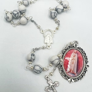 Our Lady of Fatima Palm Rosary 3 Seers Francisco and Jacinta Marto Lucia Santos Catholic Angel of Peace Prayer Children Christian Pilgrimage