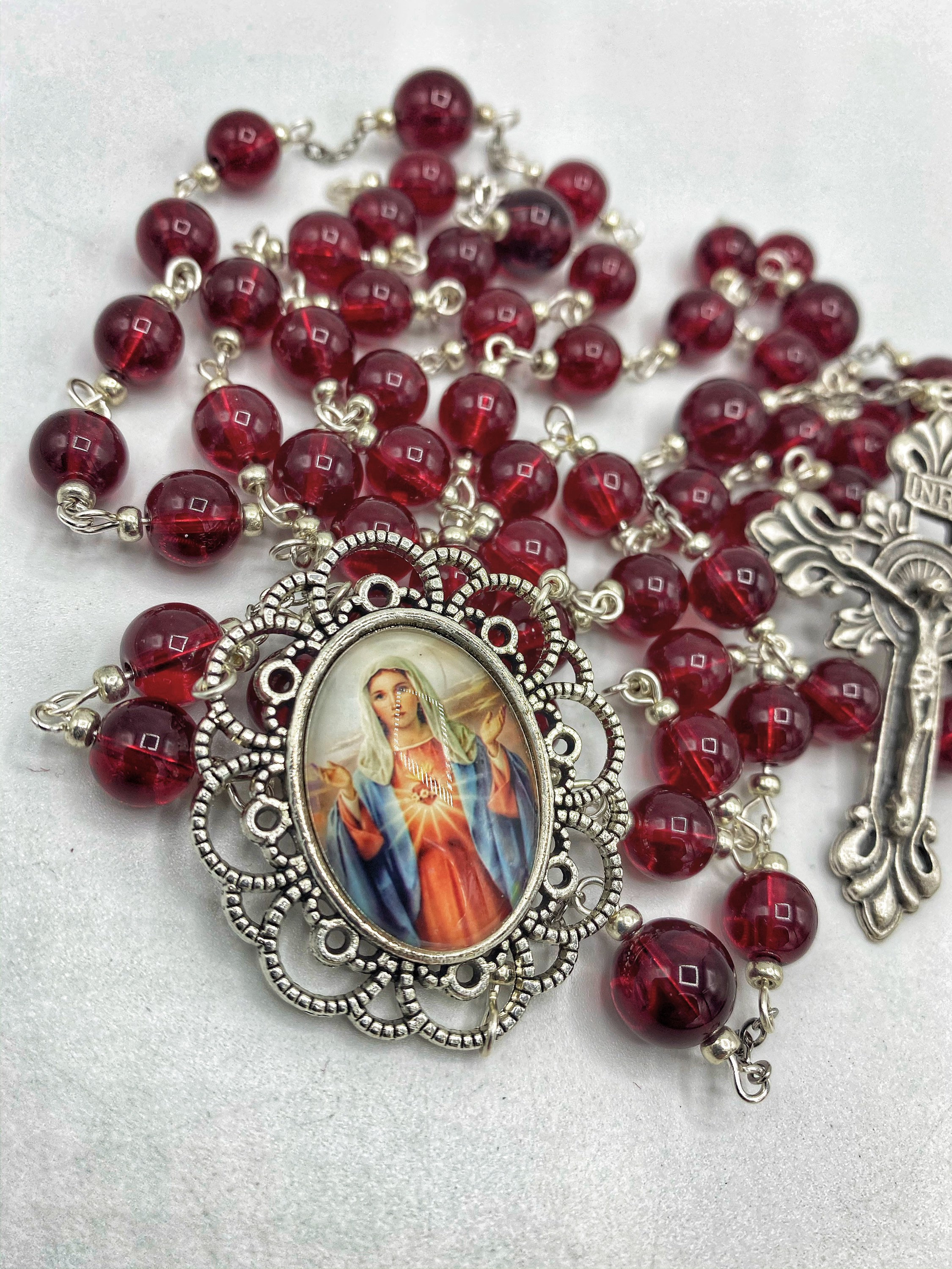 Immaculate Heart of Mary Full Decade Rosary Catholic Sacred Heart ...