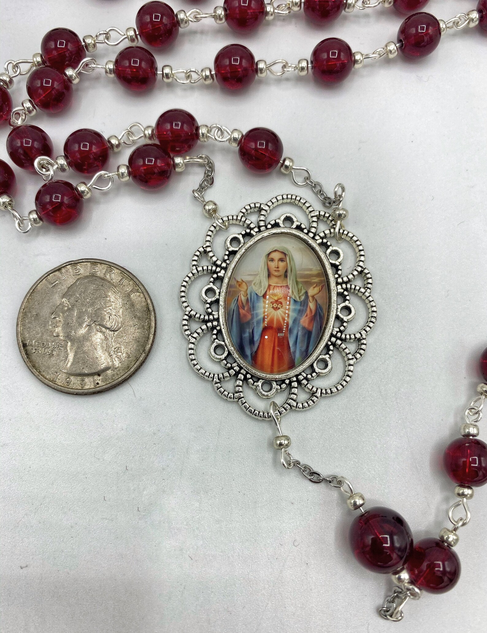 Immaculate Heart of Mary Full Decade Rosary Catholic Sacred Heart ...