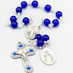 St Lawrence Palm Rosary Chaplet Looped Catholic Devotion Novena Poor Deacon Love Second Century Divine Mercy Sacred Heart Masculine Chaplet
