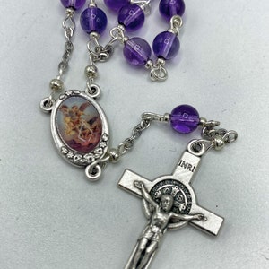 St Michael Archangel One decade Pocket rosary Chaplet Catholic Protector Justice Good vs Evil Devotional Sacrament Eucharist Saint Michael