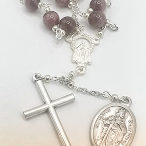 St Louis of France NINER Looped Chaplet Catholic Devotion Piety Sacraments Eucharist Adoration Communion Confirmation Religious Beads Jesus