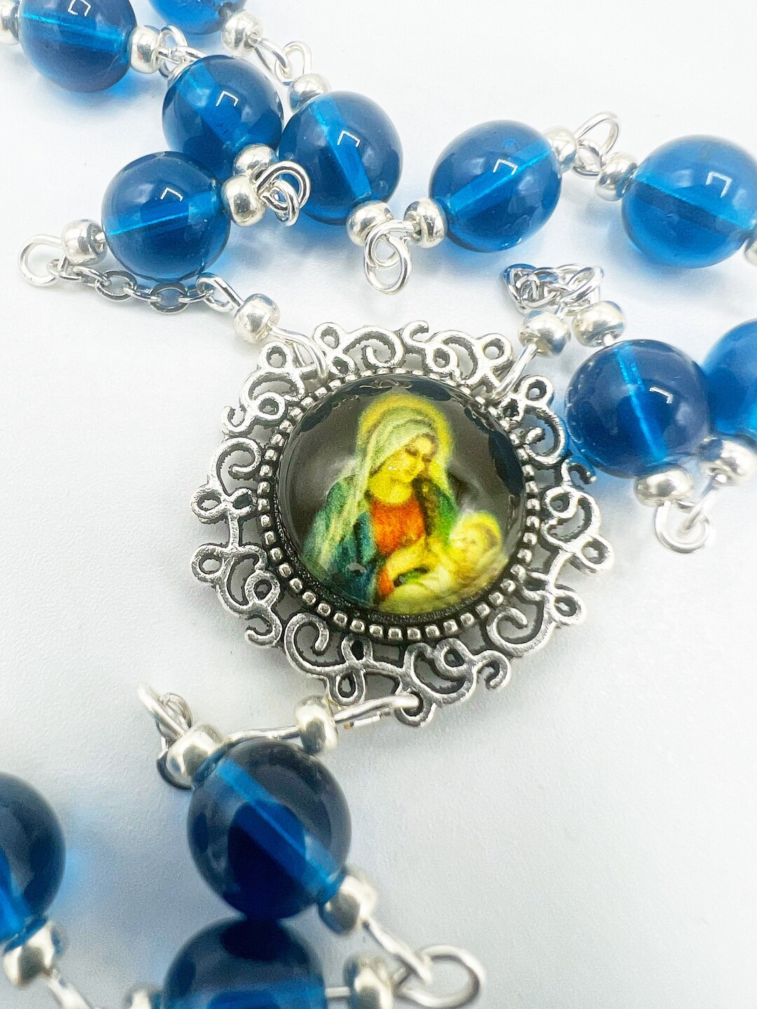 The Nativity Palm Rosary Chaplet Christ Marian Devotion Catholic Gift ...