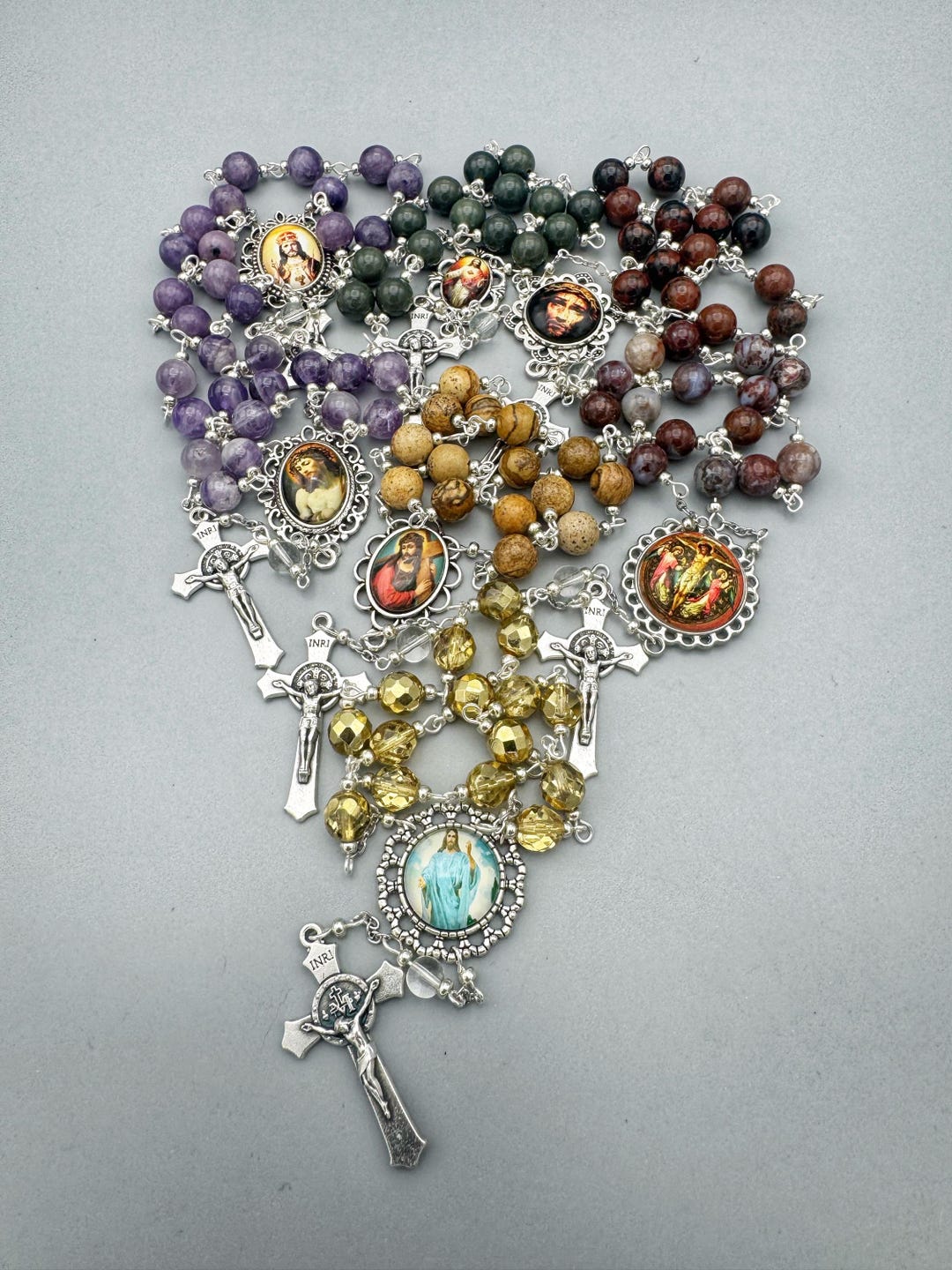 The 7 Palm Chaplets Set – Palm Sunday Catholic Devotion – Holy Week ...