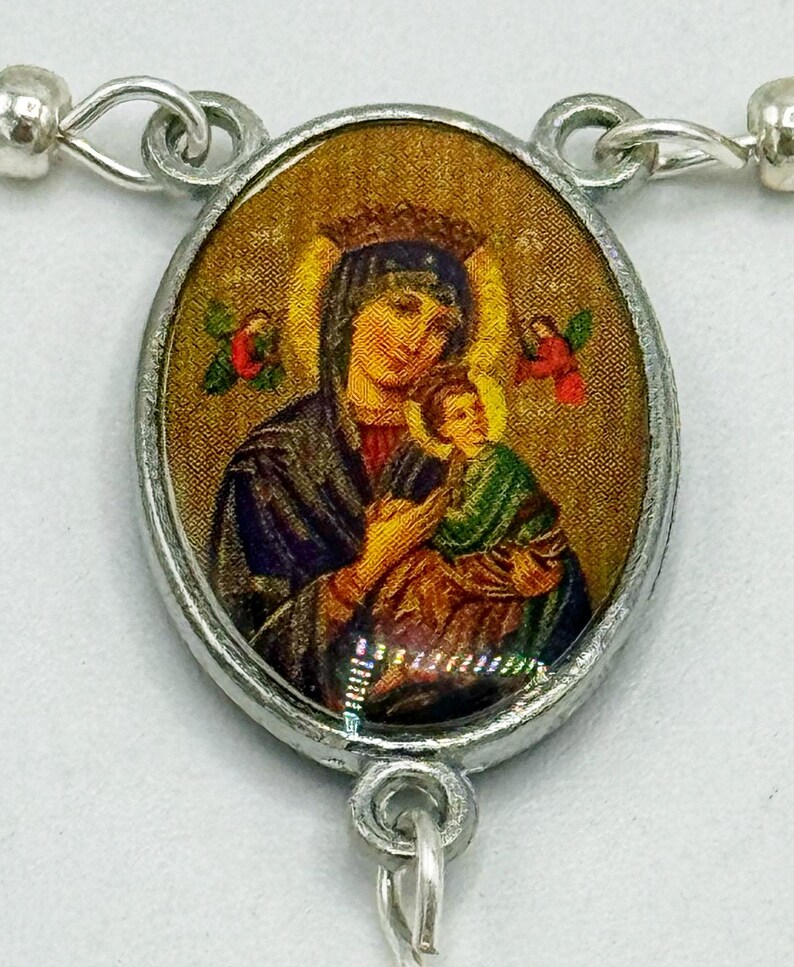 Our Lady of Perpetual Help 15 Bead Chaplet Catholic Marian Devotion ...