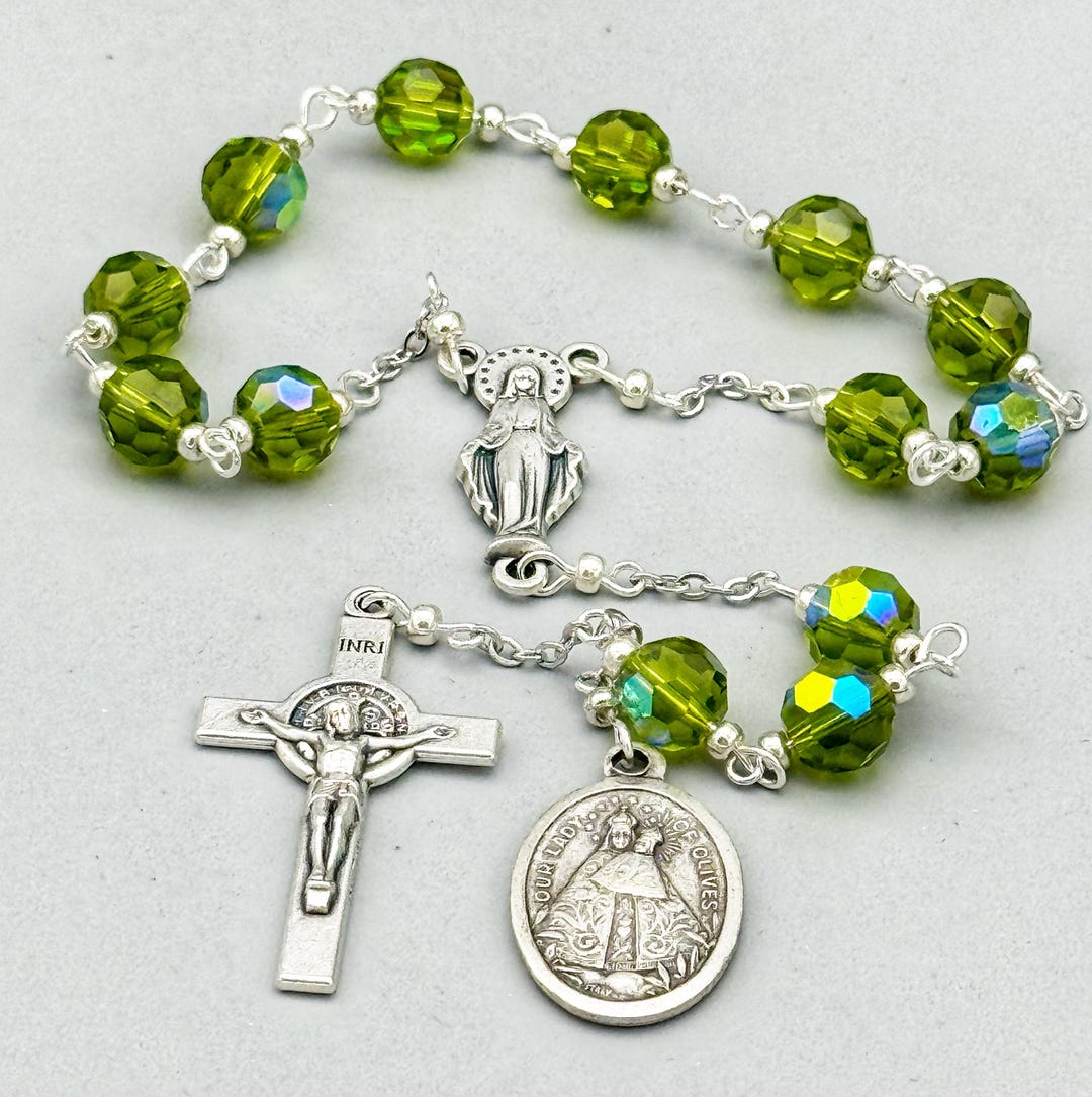 Our Lady of Olives Palm Rosary Chaplet Catholic Mothers Day Birthday ...