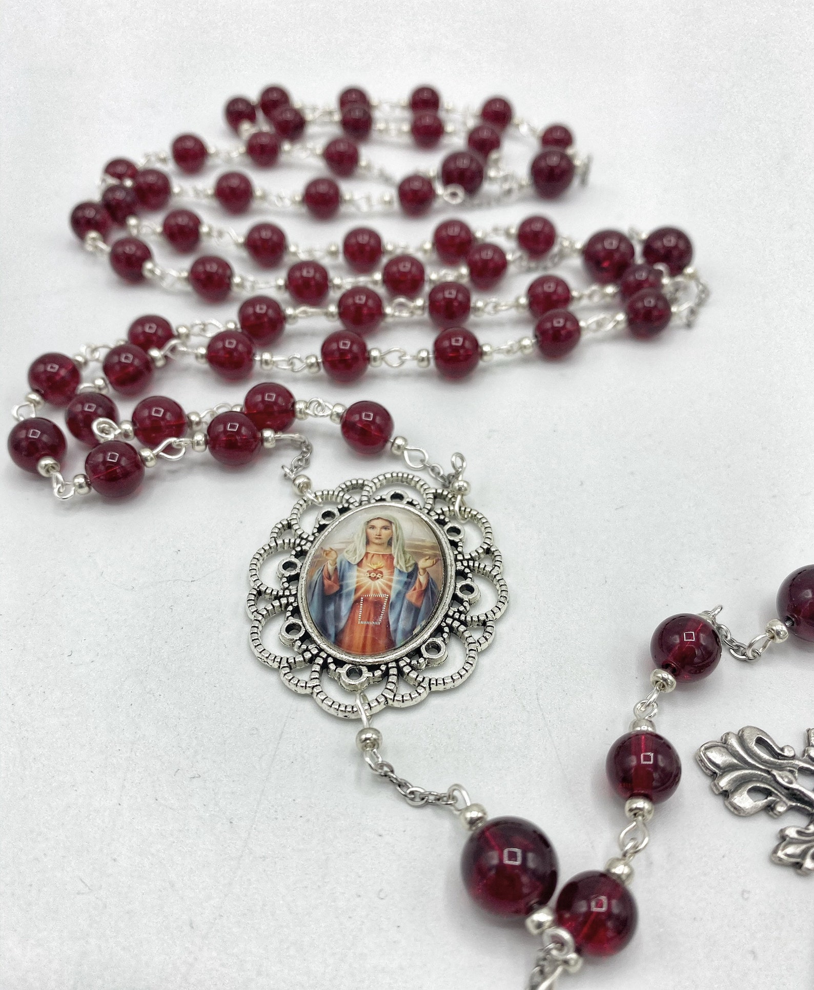 Immaculate Heart of Mary Full Decade Rosary Catholic Sacred Heart ...
