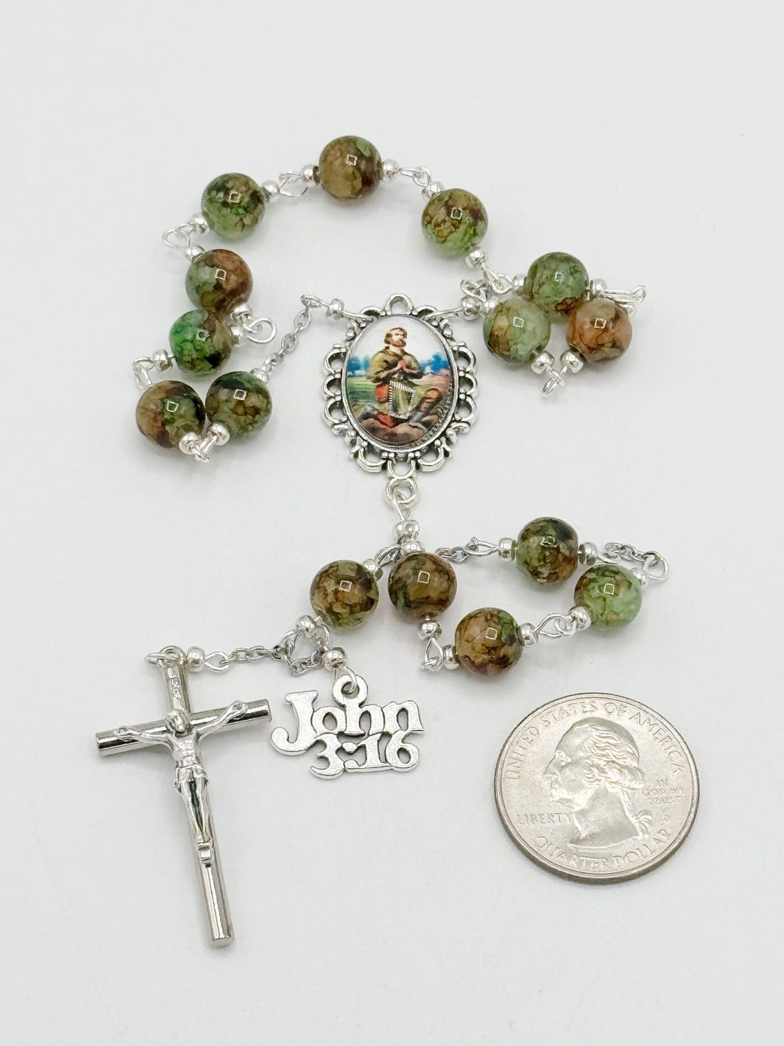Saint Isidore the Farmer 15 Bead Extended Decade Rosary Chaplet ...