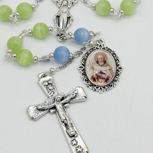 Saint Simon Stock 15 Bead Extended Decade Chaplet Catholic Carmelite Order Brown Scapular  Mt Carmel Ocarm English Catholic Priest Bourdeaux