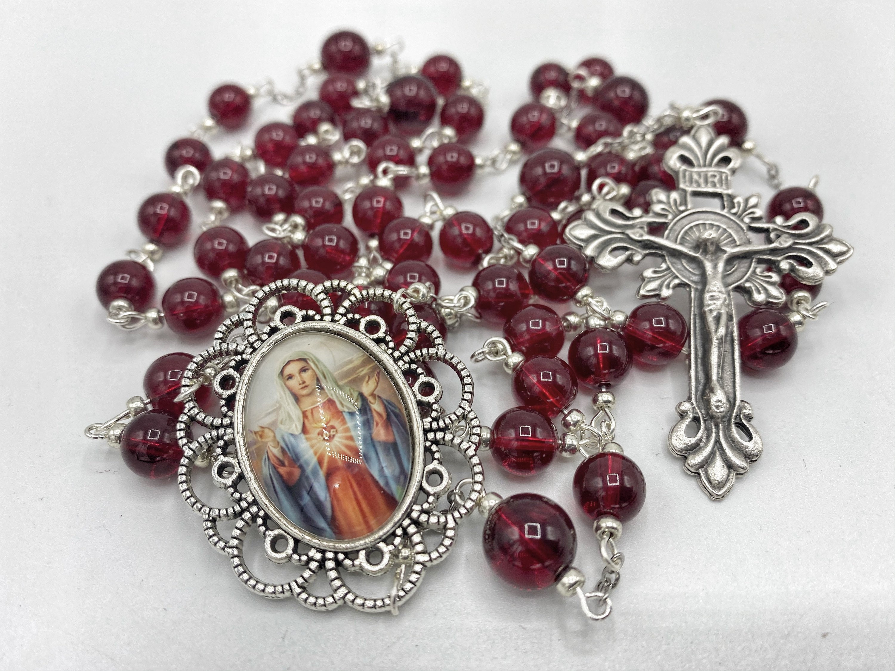 Immaculate Heart of Mary Full Decade Rosary Catholic Sacred Heart ...