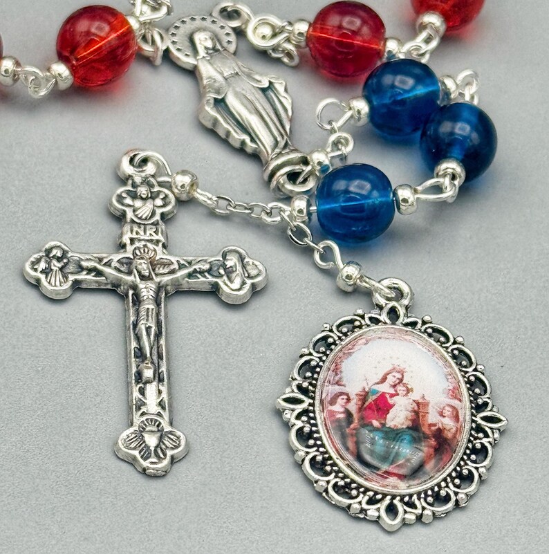 Our Lady of Miracles Palm Rosary 13 Bead Marian Devotion Catholic - Etsy