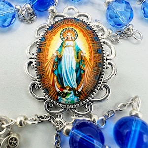 Clothed in Sun Chaplet of Virtues of the Blessed Virgin Mary Marian Devotion Chaplet Catholic Gift Ave Maria Immaculate Heart Seven Virtues