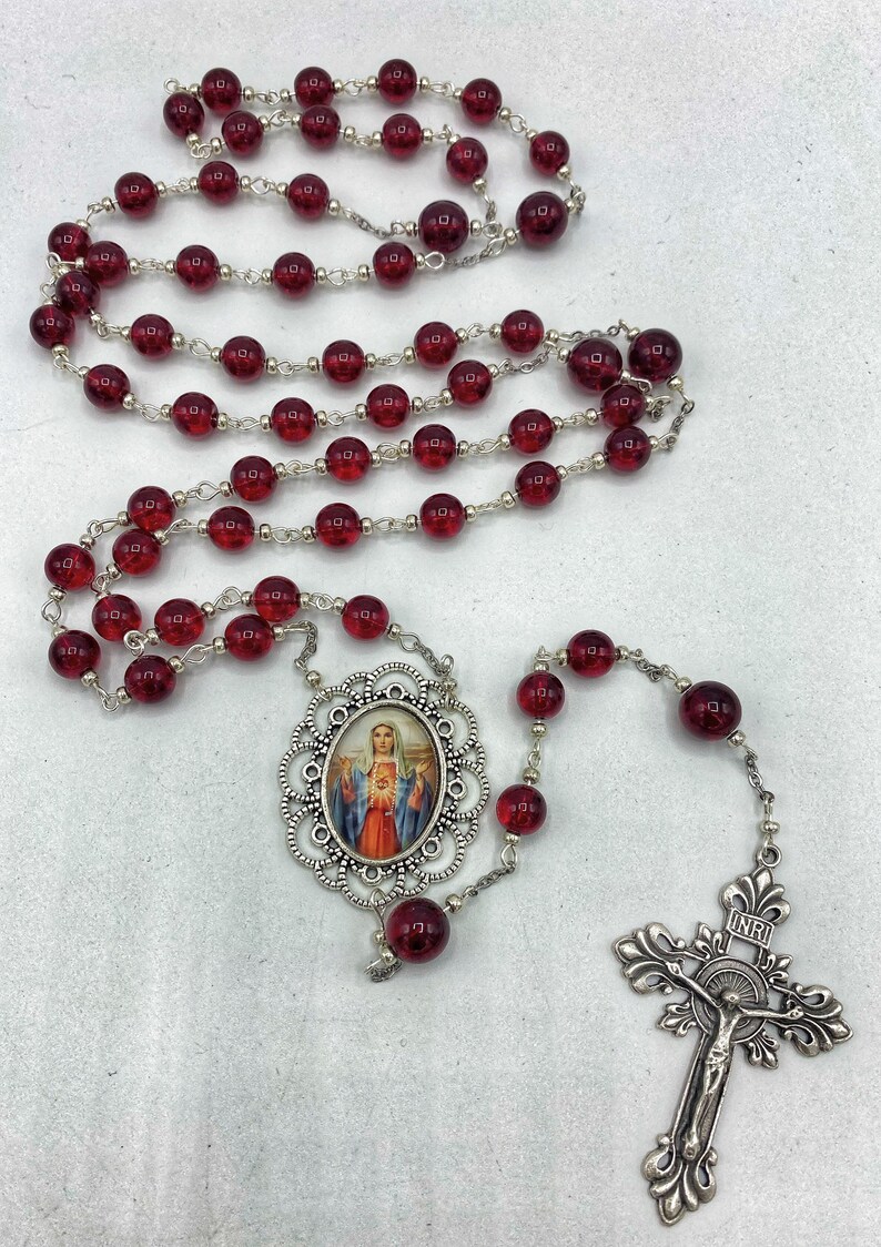 Immaculate Heart of Mary Full Decade Rosary Catholic Sacred Heart ...