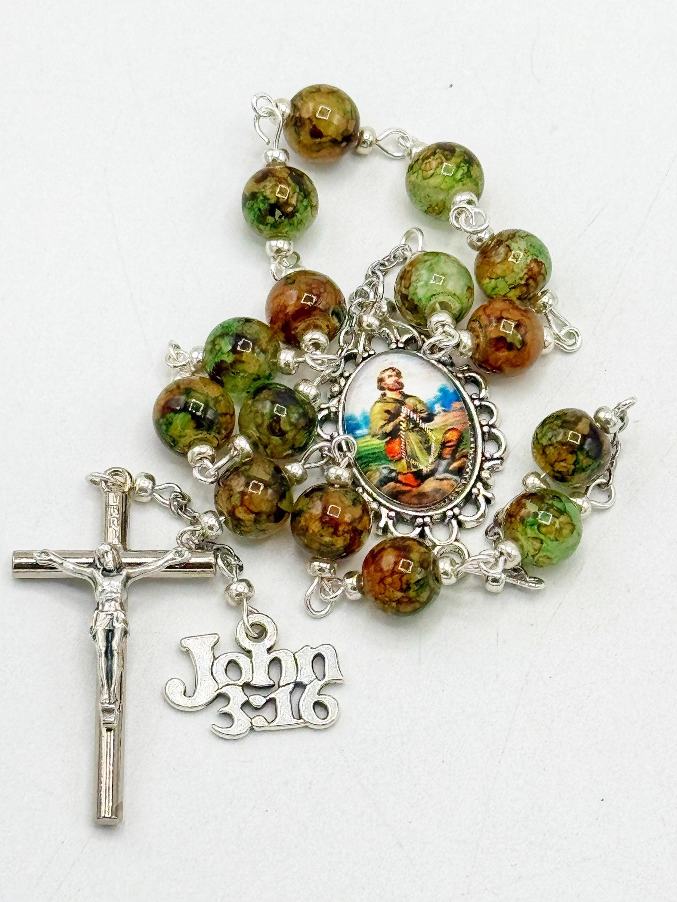 Saint Isidore the Farmer 15 Bead Extended Decade Rosary Chaplet ...