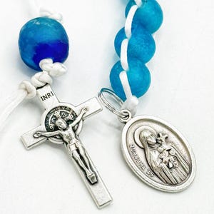Good Deed Beads Fair Trade Blue Catholic Tradition Confirmation Carmelite Order Little Flower Sacrifice Beads Decade St Therese Nun Gift