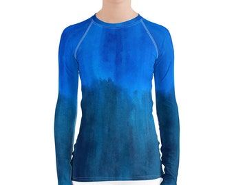 Crooked Island Rash Guard: Unisex Long Sleeve Swim Top, UV Protection