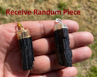 Tourmaline Necklace Gold - Etsy