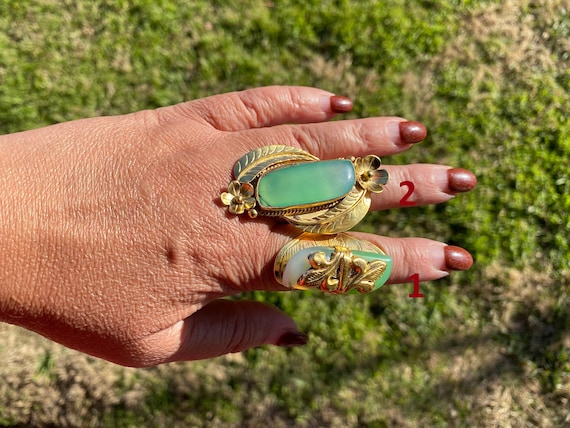 Adjustable cheap stone rings