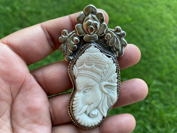 Large Tribal Ganesh & Buddha Pendants Large Tribal Ganesh & Buddha Pendants