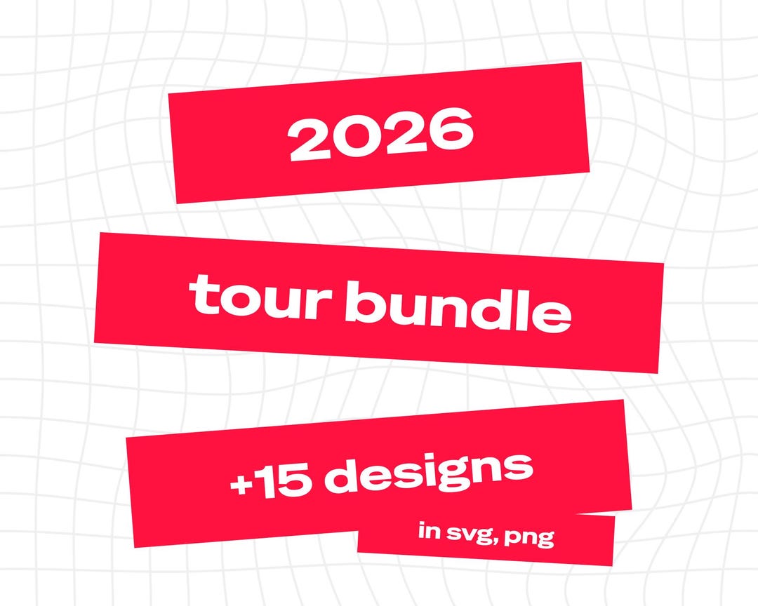 Tour Bundle: +15 Designs in SVG | PNG | Cricut & Canva Compatible - Etsy