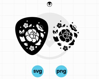 Agust D Guitar Pick SVG | png | BTS Suga Agust D World Tour | Yoongi D Day | Lotus Flower Vector | Cricut File for T-Shirts