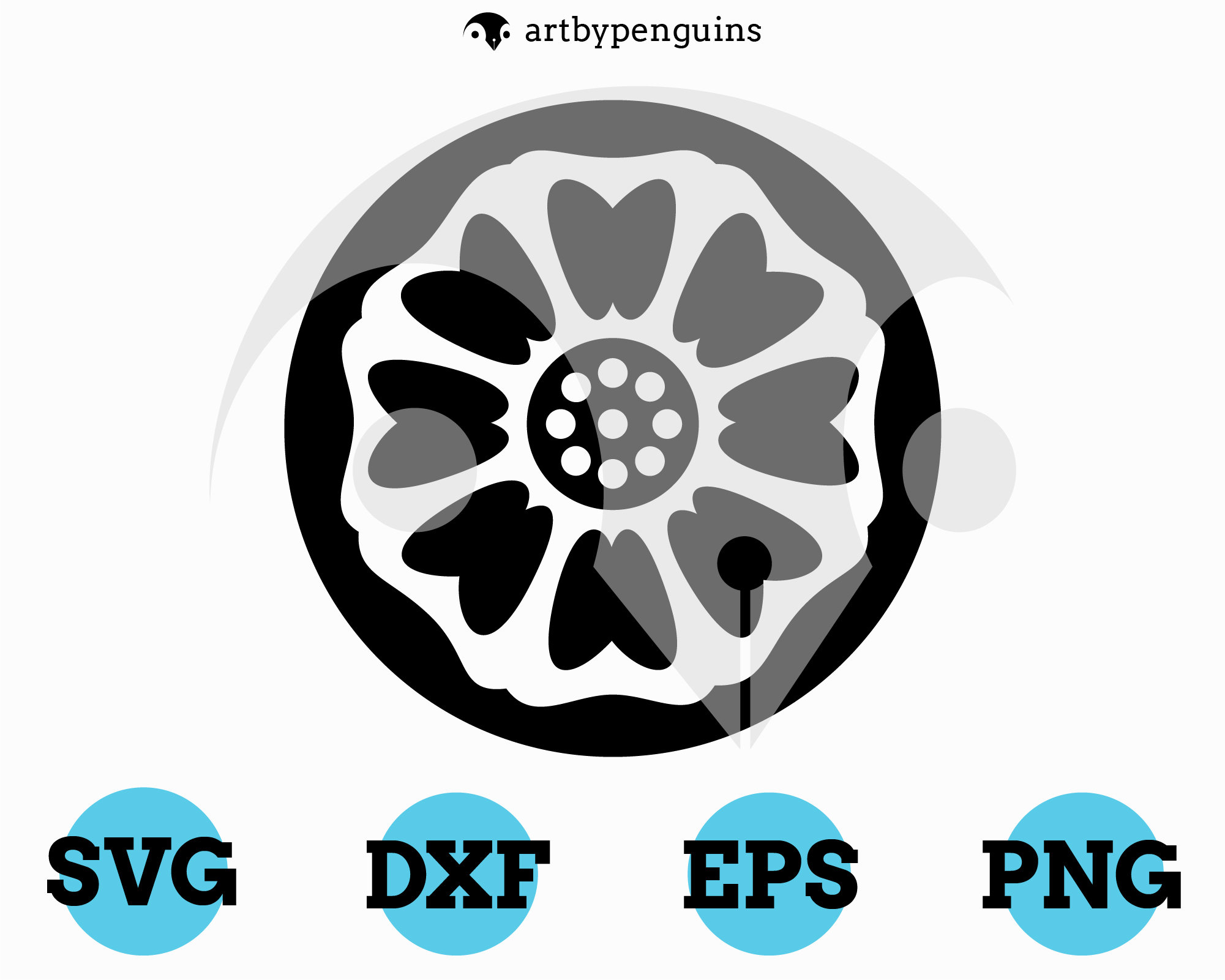 White Lotus Svg Png Eps Dxf Pai Sho Tiles Cricut File Etsy Finland