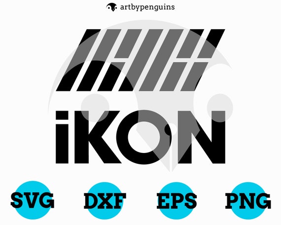 Ikon Logo Svg Png Eps Dxf K Pop Idol Group Vector Etsy